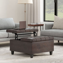 Load image into Gallery viewer, Harrison - Upholstered Coffee Table Storage Ottoman
