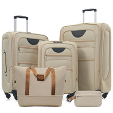 Load image into Gallery viewer, Softside Luggage Expandable Set With Duffel Bag Upright Spinner
