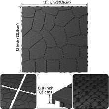 Load image into Gallery viewer, New Stone Texture Patio Deck Tiles, Diy Interlocking Floor Tiles, Easy Installation
