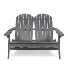 Load image into Gallery viewer, Outdoor Adirondack Rocking Loveseat With Hand Crafted Details
