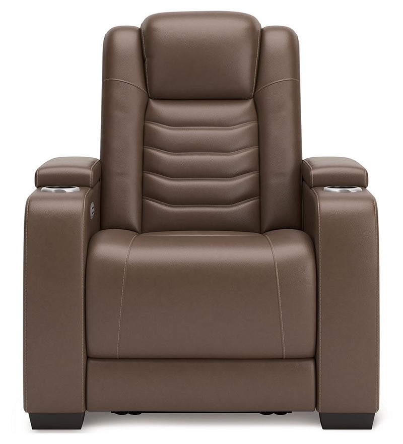 High Impact - Power Recliner / Adj Headrest - Tobacco