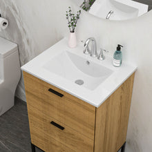 Load image into Gallery viewer, Rectangular Single Vanity Top With 3 Faucet Hole Sink - White
