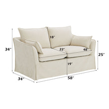 Load image into Gallery viewer, Shane - Loveseat With 2 Pillows - Beige
