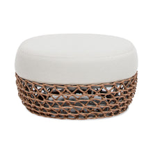 Load image into Gallery viewer, Willow - Round Upholstered Patio Ottoman
