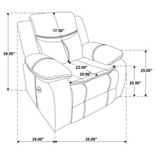 Load image into Gallery viewer, Salerno - Power Recliner Chair With USB Charging
