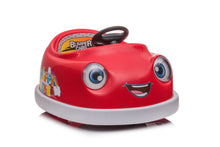 Load image into Gallery viewer, Bumper Car For Kids, 12V Dual Drive 1-6 Years Old Children's Electric Car With Pushrod Dinner Plate USB Bt Music Rocking Horse Mode Anti-Collision Bumper Ride On Car
