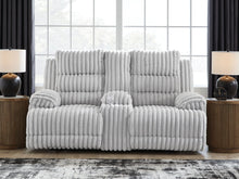 Load image into Gallery viewer, Rhines Falls - Double Reclining Power Loveseat With Console - Alloy
