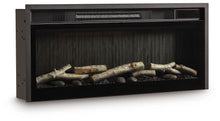 Load image into Gallery viewer, Entertainment Accessories - Fireplace Insert With Faux Birch Log Set - Black
