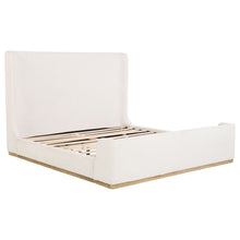 Load image into Gallery viewer, Kensington - Eastern King Sleigh Bed With Tall Wingback Headboard - Cream
