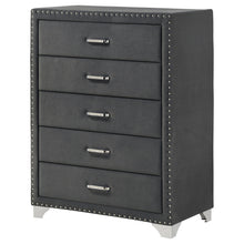 Load image into Gallery viewer, 5 Drawer Bedroom Chest With Crystal Pulls
