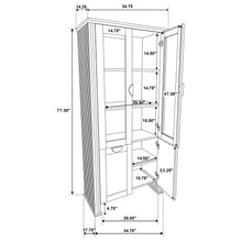 Load image into Gallery viewer, Dreydon - 4 Door Display Cabinet - Light Brown
