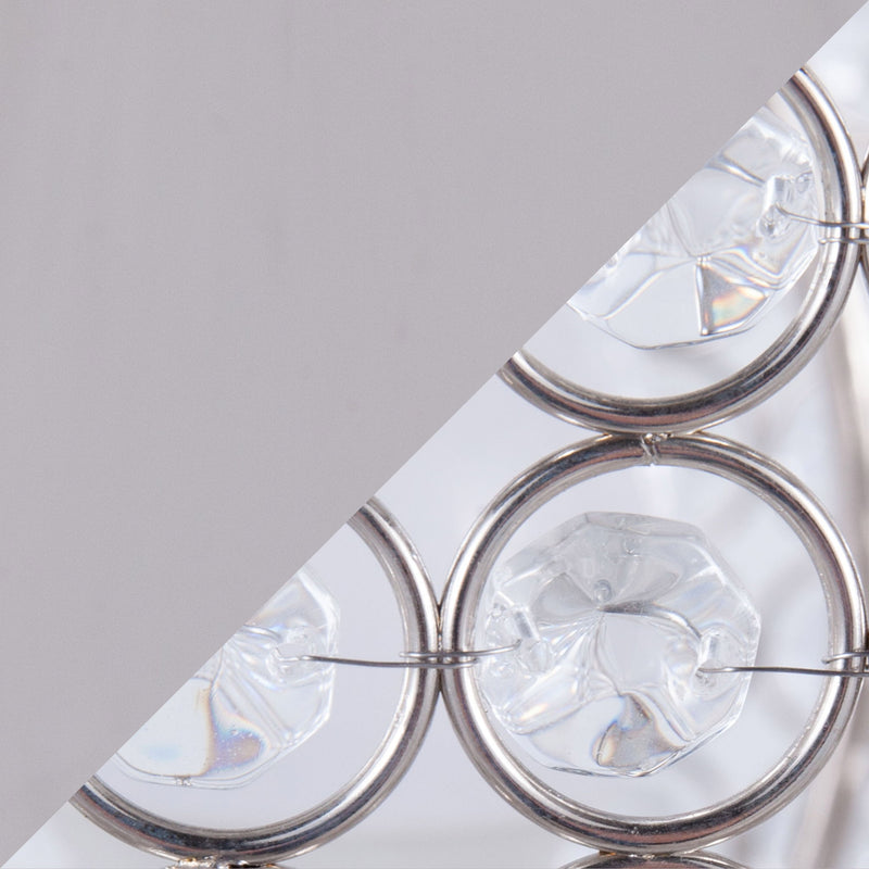 Ashland - Contemporary Table Lamp Round Clear Crystal Beads (Set of 2) - Nickel
