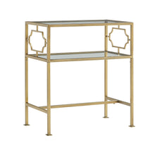Load image into Gallery viewer, Grifton - Rectangular Glass Accent Table - Antique Gold
