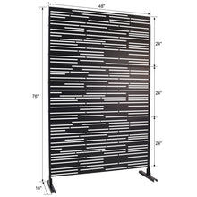 Load image into Gallery viewer, Outdoor &amp; Indoor Freestanding Metal Privacy Screen
