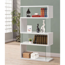 Load image into Gallery viewer, Elias - 4 Shelf Bookshelf With Zigzag Design
