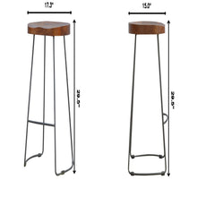 Load image into Gallery viewer, Chunky Bar Stool - Chestnut
