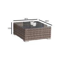 Load image into Gallery viewer, Outdoor Wicker Conversation Set With Cushions, All Weather
