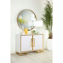 Load image into Gallery viewer, Synchrony - 2 Door Accent Cabinet With Art Deco Trim - White
