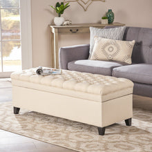 Load image into Gallery viewer, Juliana - Storage Ottoman With Birch Legs
