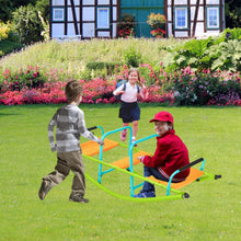 Load image into Gallery viewer, Xss008 High Quality Kids Seesaw Plastic Seat Playground Equipment Cute Baby Plastic Rocker Outdoor Children Steel Tube For Kids Age 3+ - Green / Blue
