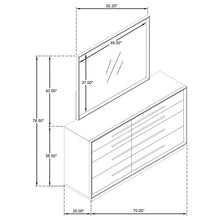 Load image into Gallery viewer, Prescott - 8 Drawer Dresser With Mirror - Brown
