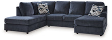 Load image into Gallery viewer, Albar Place - 3 Pc. - 2-Piece Sectional With Raf Sofa Chaise, Ottoman - Cobalt
