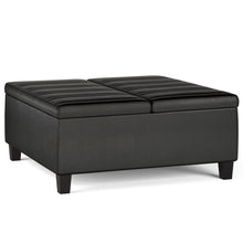 Load image into Gallery viewer, Ellis - Coffee Table Storage Ottoman Contemporary Design
