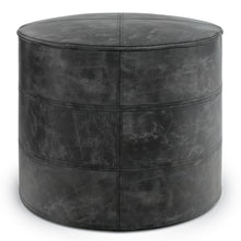 Load image into Gallery viewer, Connor - Handcrafted Round Pouf
