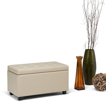 Load image into Gallery viewer, Cosmopolitan - Upholstered Storage Ottoman
