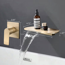 Load image into Gallery viewer, Modern Wall Mount Bathroom Sink Faucet With Waterfall Spout
