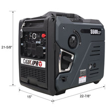 Load image into Gallery viewer, Super Quiet Inverter Generator 5.5Kw Portable Dual Fuel Electric &amp; Remote Start Aluminium
