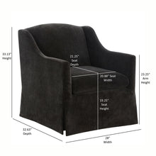 Load image into Gallery viewer, Luisa - Skirted Swivel Accent Chair
