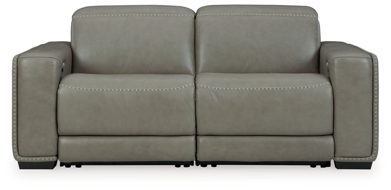 Correze - 2-Piece Power Reclining Sectional - Gray