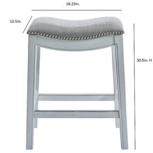 Load image into Gallery viewer, Modern Stool &amp; Nail Head Detailing
