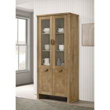 Load image into Gallery viewer, Dreydon - 4 Door Display Cabinet - Light Brown
