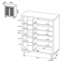 Load image into Gallery viewer, Stagg - 2 Door Shoe Storage Cabinet - Natural
