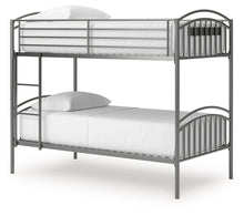 Load image into Gallery viewer, Lanceburg - Twin/Twin Bunk Bed With Ladder - Gray
