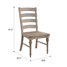 Load image into Gallery viewer, Ladderback Dining Chairs, (Set of 2) - Taupe
