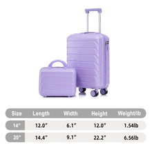 Load image into Gallery viewer, Spinner Luggage Set &amp; Combination Lock
