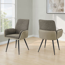 Load image into Gallery viewer, Dining Chair For Kitchen (Set of 2) - Brown / Gray
