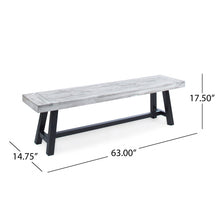 Load image into Gallery viewer, Tranquilizer - Outdoor Acacia Wood Bench With Slat Panel Design
