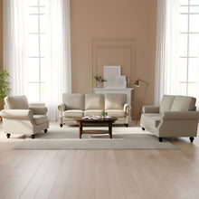 Load image into Gallery viewer, Upholstered Accent Armchair With Turned Legs For Living Room
