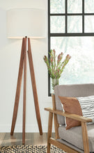 Load image into Gallery viewer, Dallson - Wood Floor Lamp  - Brown
