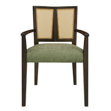 Load image into Gallery viewer, Mid Century Modern Arm Dining Chair Set With Rattan Backrest
