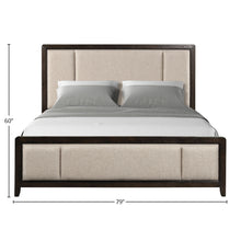 Load image into Gallery viewer, Upholstered Headboard &amp; Footboard With Traditional Styling Bed
