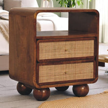 Load image into Gallery viewer, Larissa - 2 Drawer Nightstand - Brown
