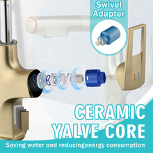 Load image into Gallery viewer, Pull Down Vessel Faucet With Lift Spout &amp; Dual Spray Modes

