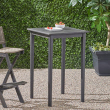 Load image into Gallery viewer, Outdoor Minimalist Acacia Wood Square Bar Table
