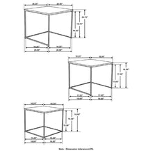 Load image into Gallery viewer, 3 Piece Nesting Design Table Set - Brown
