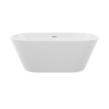 Load image into Gallery viewer, Gloss Freestanding Bathtub With Drain, Stand Alone Soaking Tub

